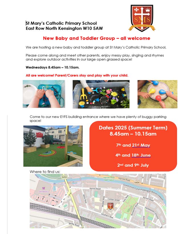 Image of St Mary's Baby and Toddler Group starts on Wednesday 7th May
