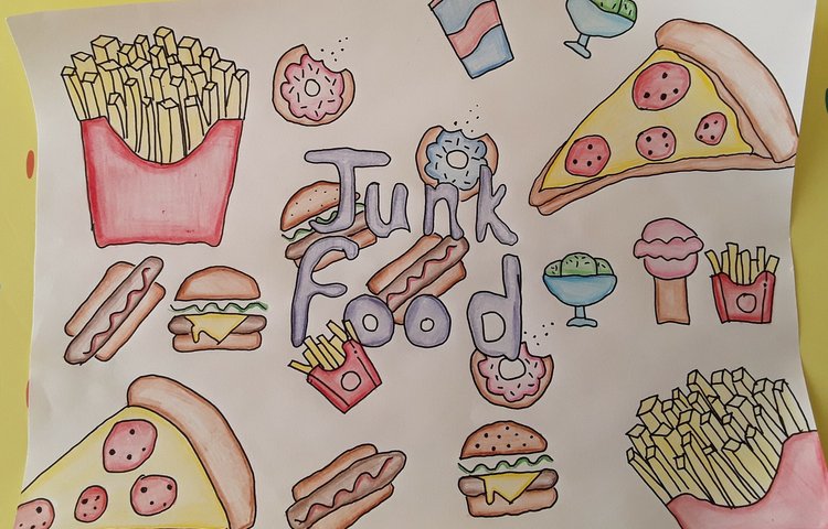 Image of Year 7 Junk food title pages