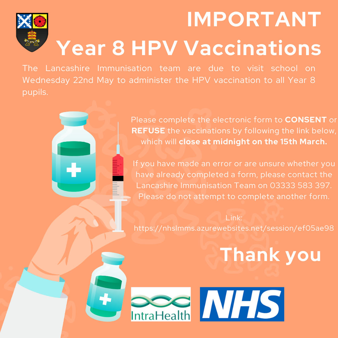 Image of Y8 HPV Vaccinations 