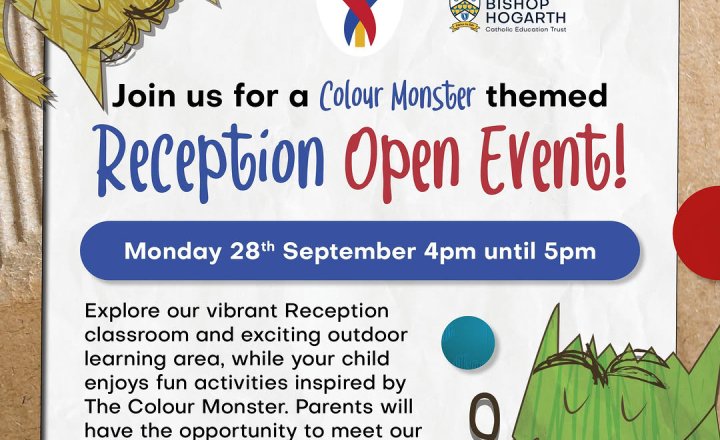Image of St Mary's Catholic Primary School to Host Reception Open Event Inspired by The Colour Monster