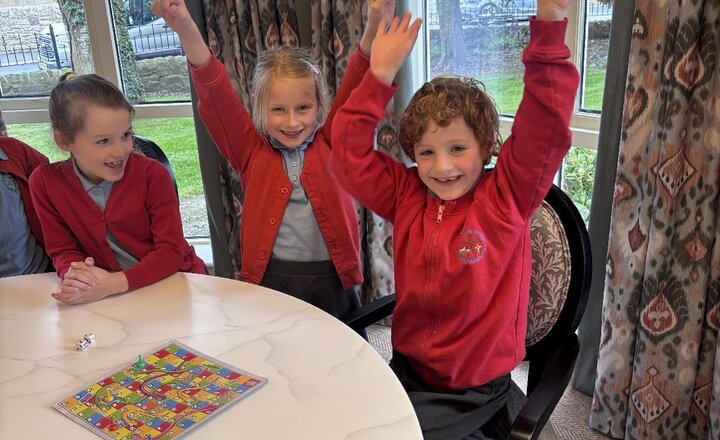 Image of Larks Class Celebrate Intergenerational Week at The Manor House