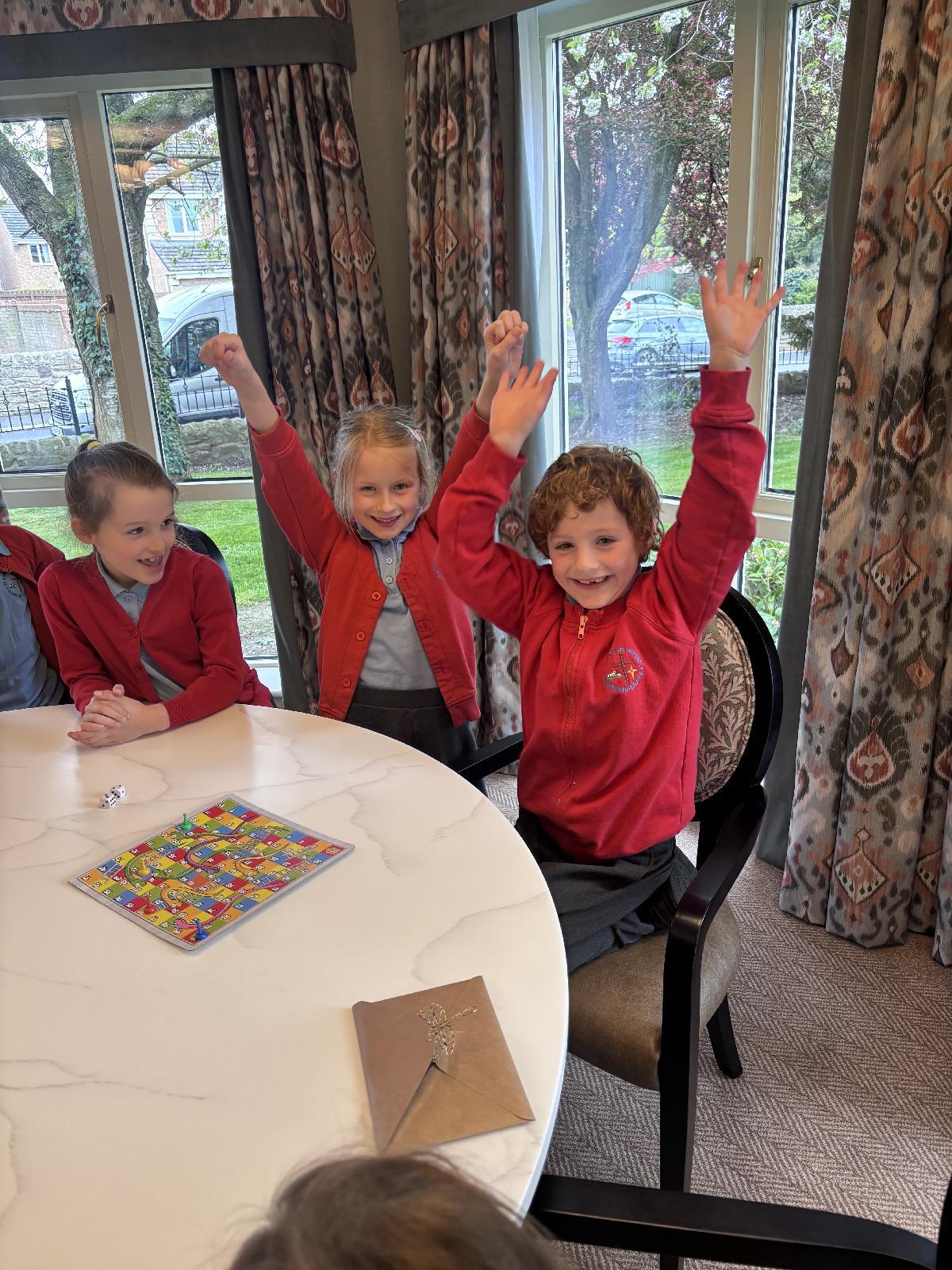 Image of Larks Class Celebrate Intergenerational Week at The Manor House