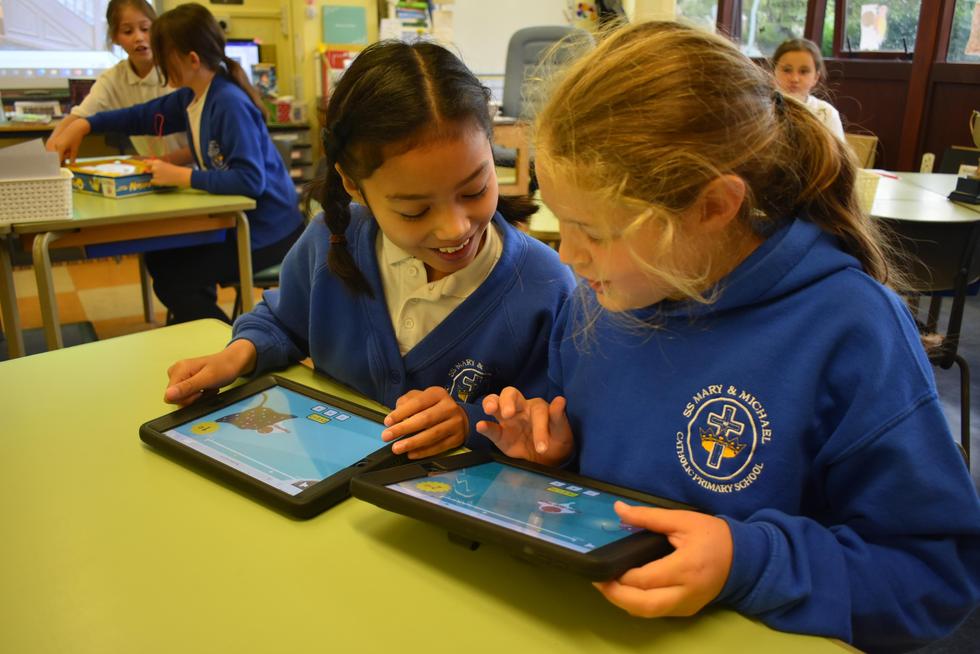 Children at St Mary & St Michael Catholic Primary School