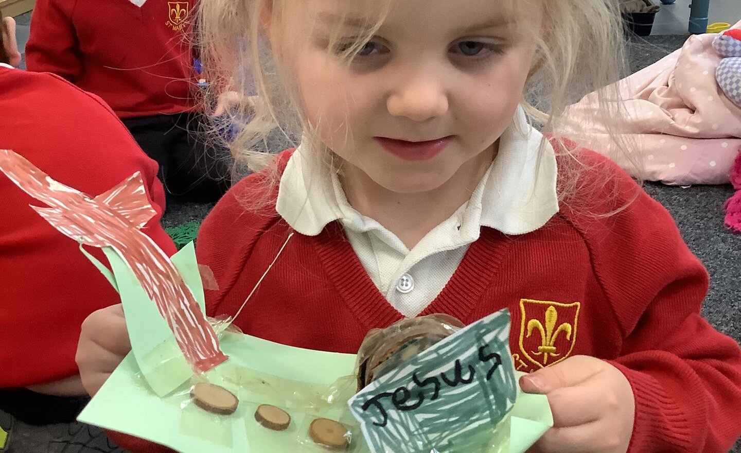 Image of Why do Christian people put a cross in an Easter garden!