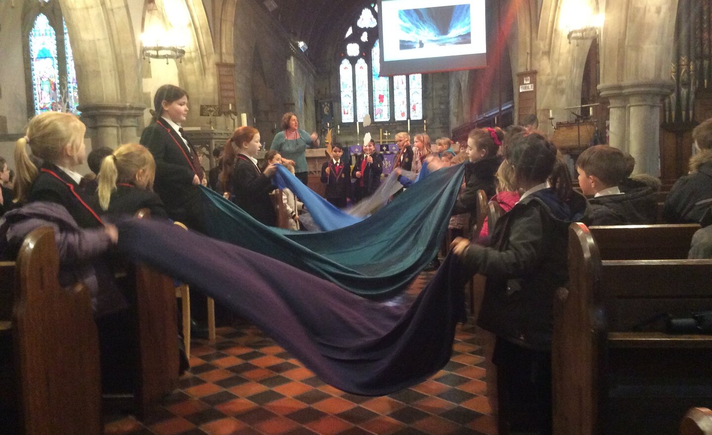 Image of Moses parts the Red Sea