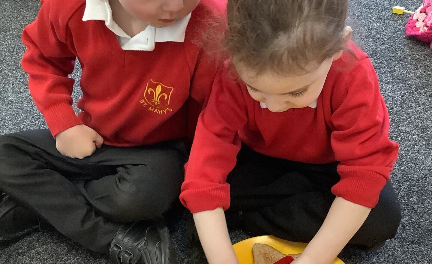Image of Making heart shape toast!