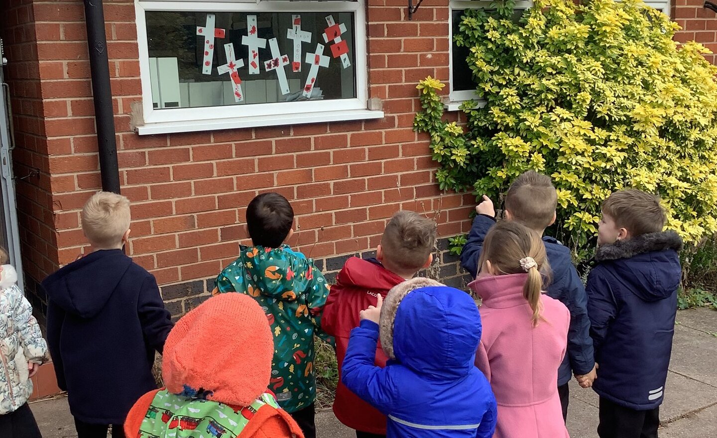 Image of St Mary’s have worked as a school team to create an amazing remembrance display! 