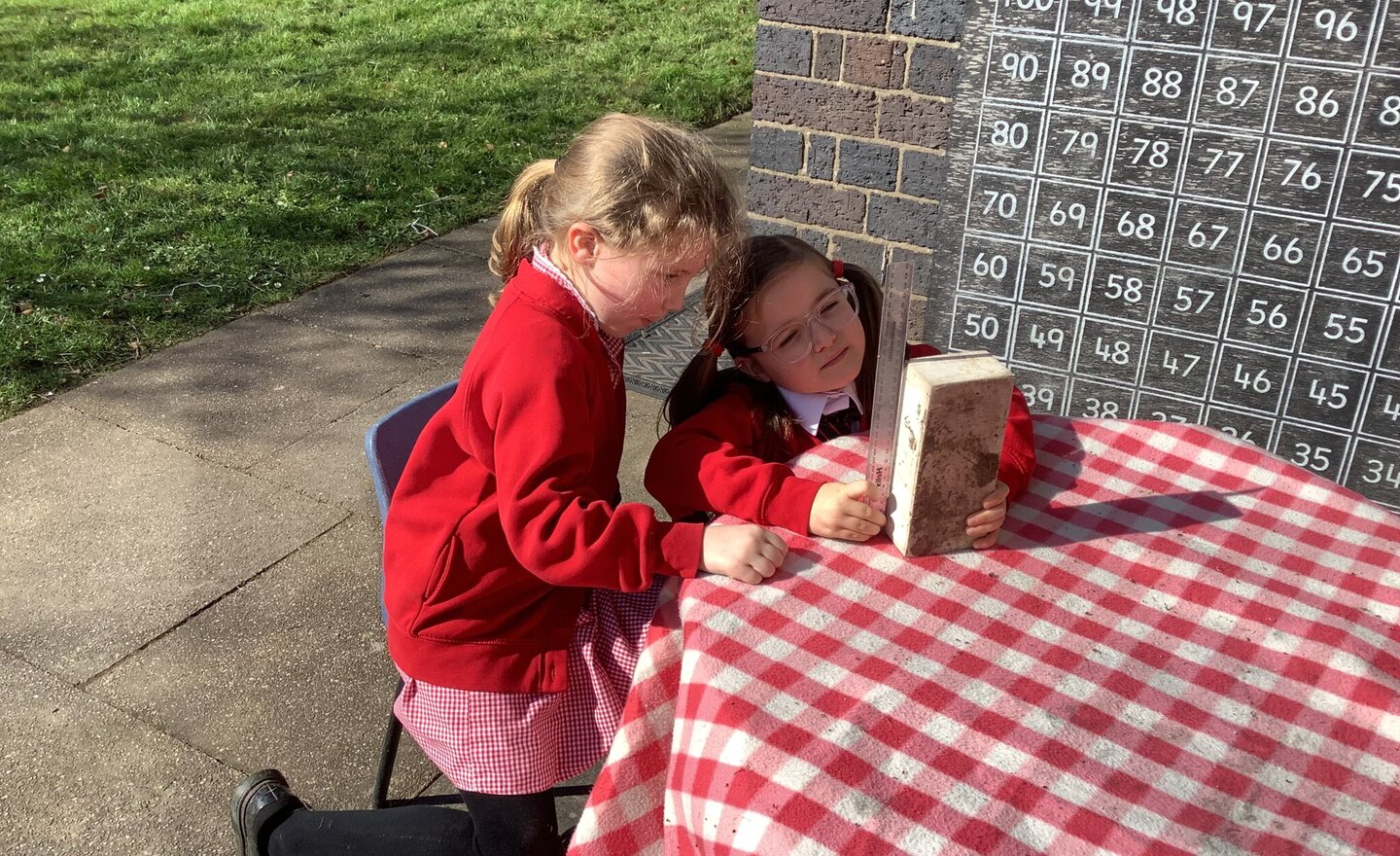 Image of Measuring in centimetres 