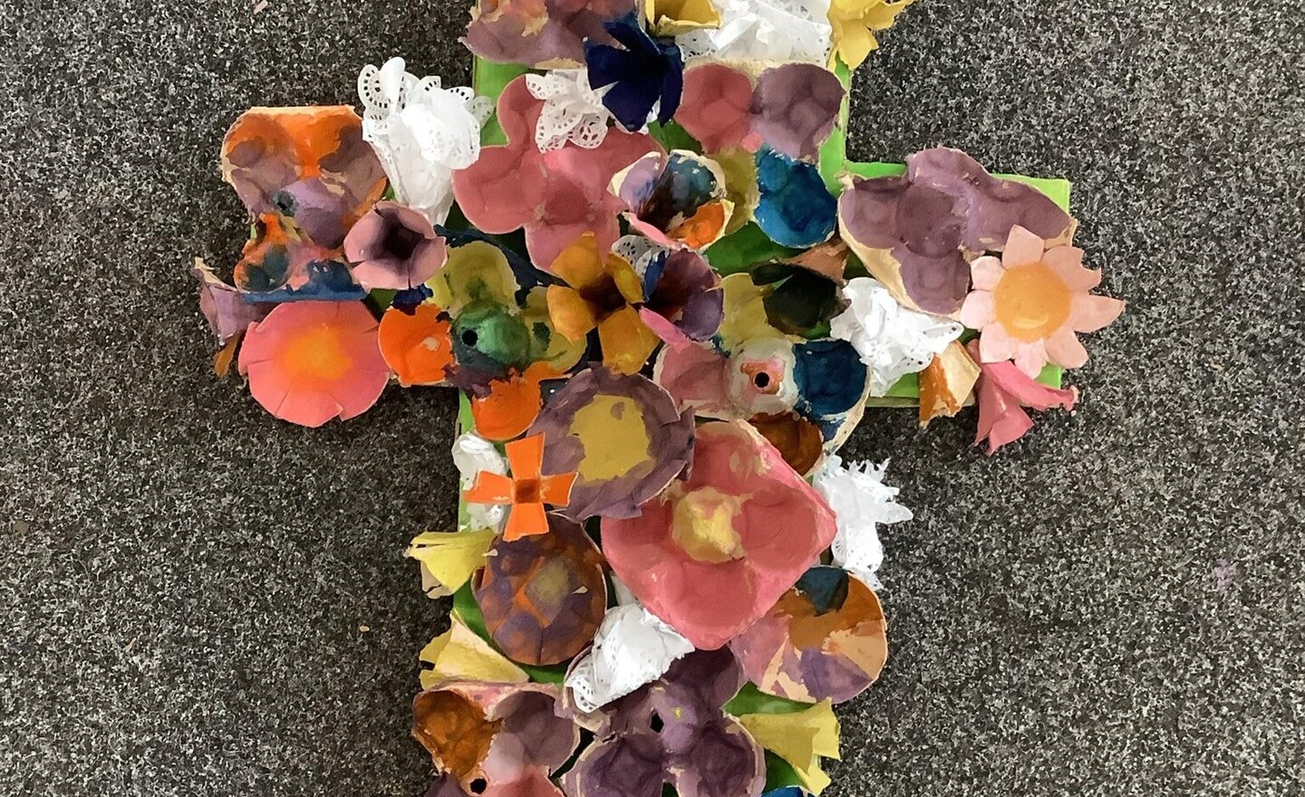 Image of Class 1's Easter Cross