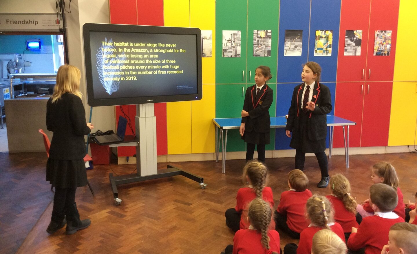 Image of Year 6 girls lead Worship