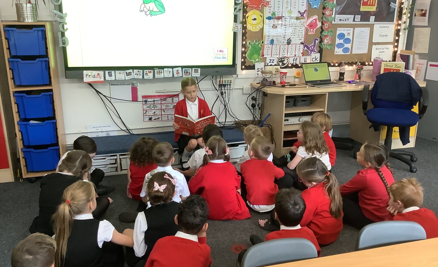 Image of Friday story time in Class 2