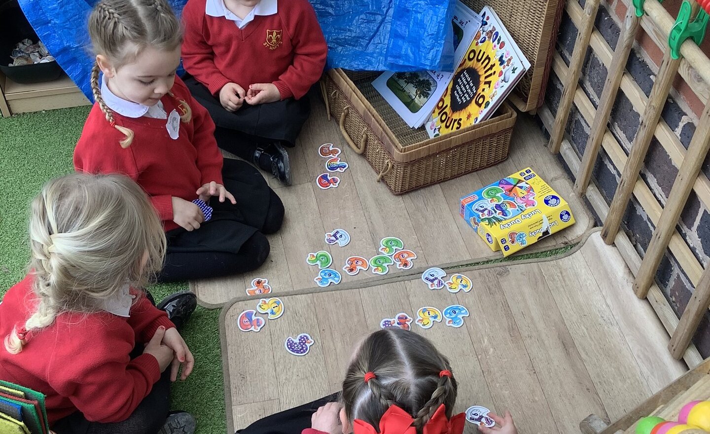 Image of We love working as part of a team as we play!