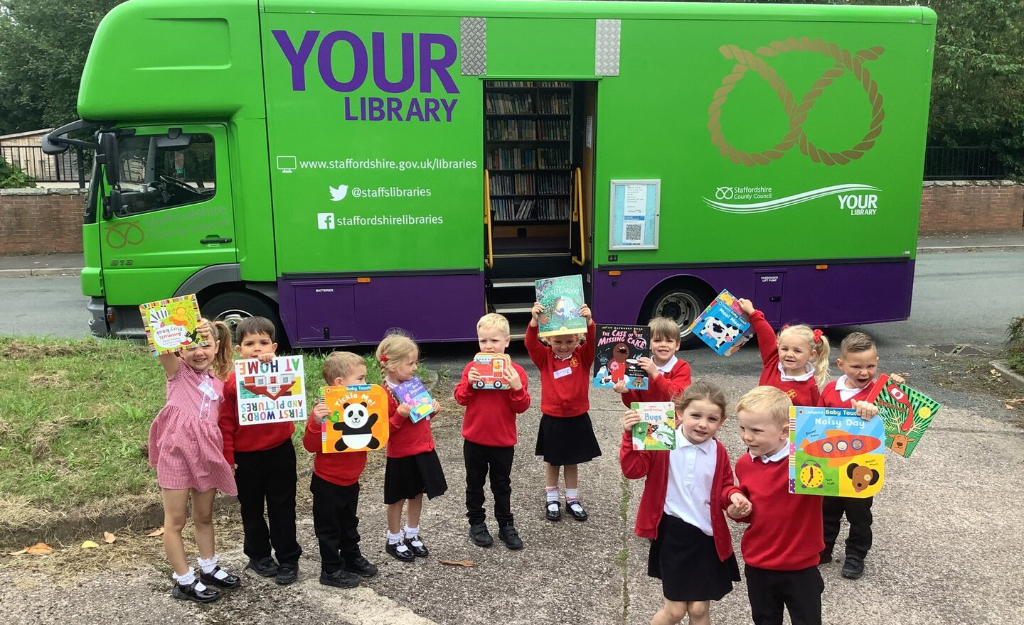 Image of We visited the mobile library!