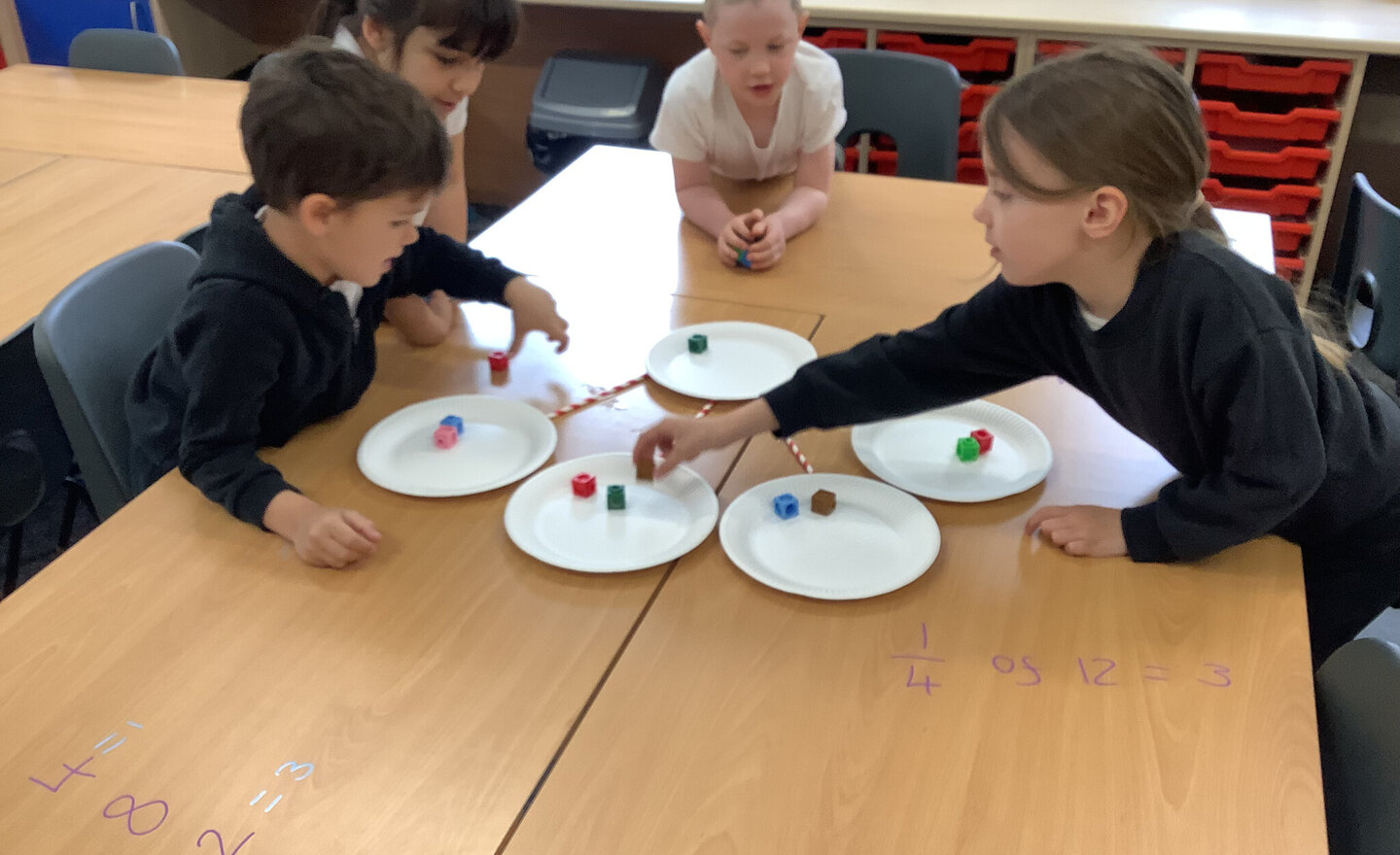 Image of Finding a quarter of a quantity 