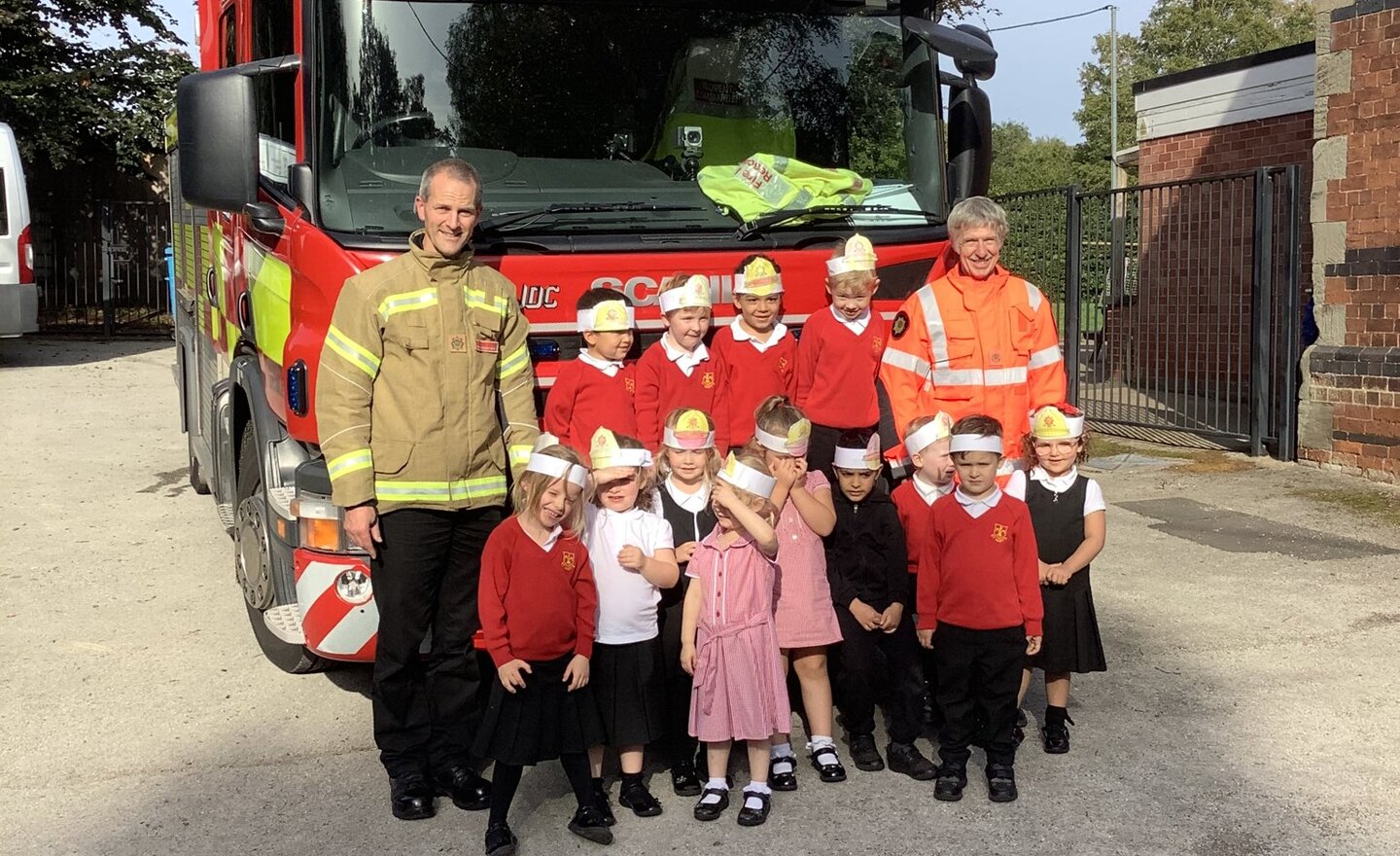 Image of We had an amazing visit from the firefighters! 