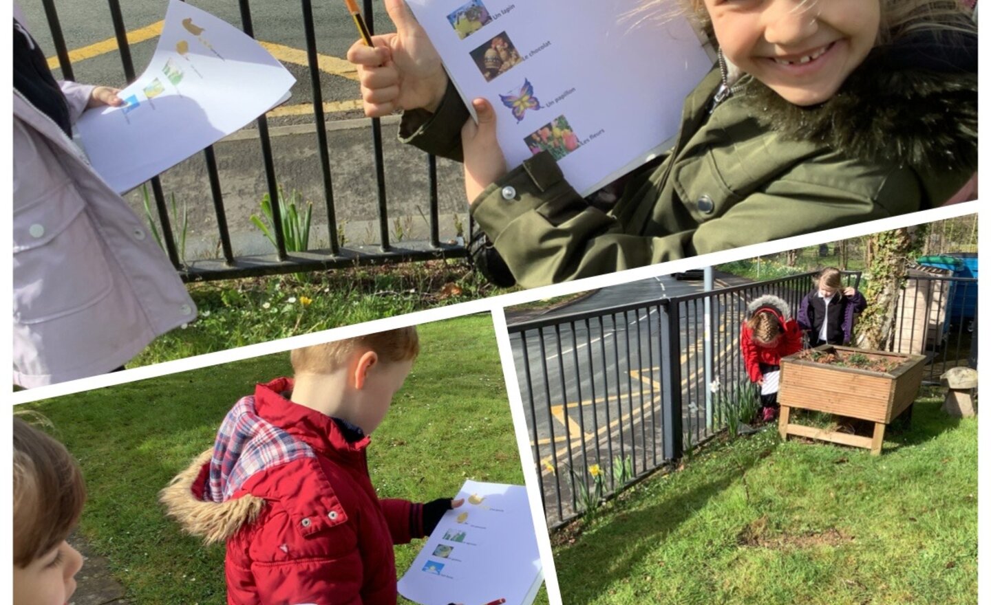 Image of Easter hunt in French