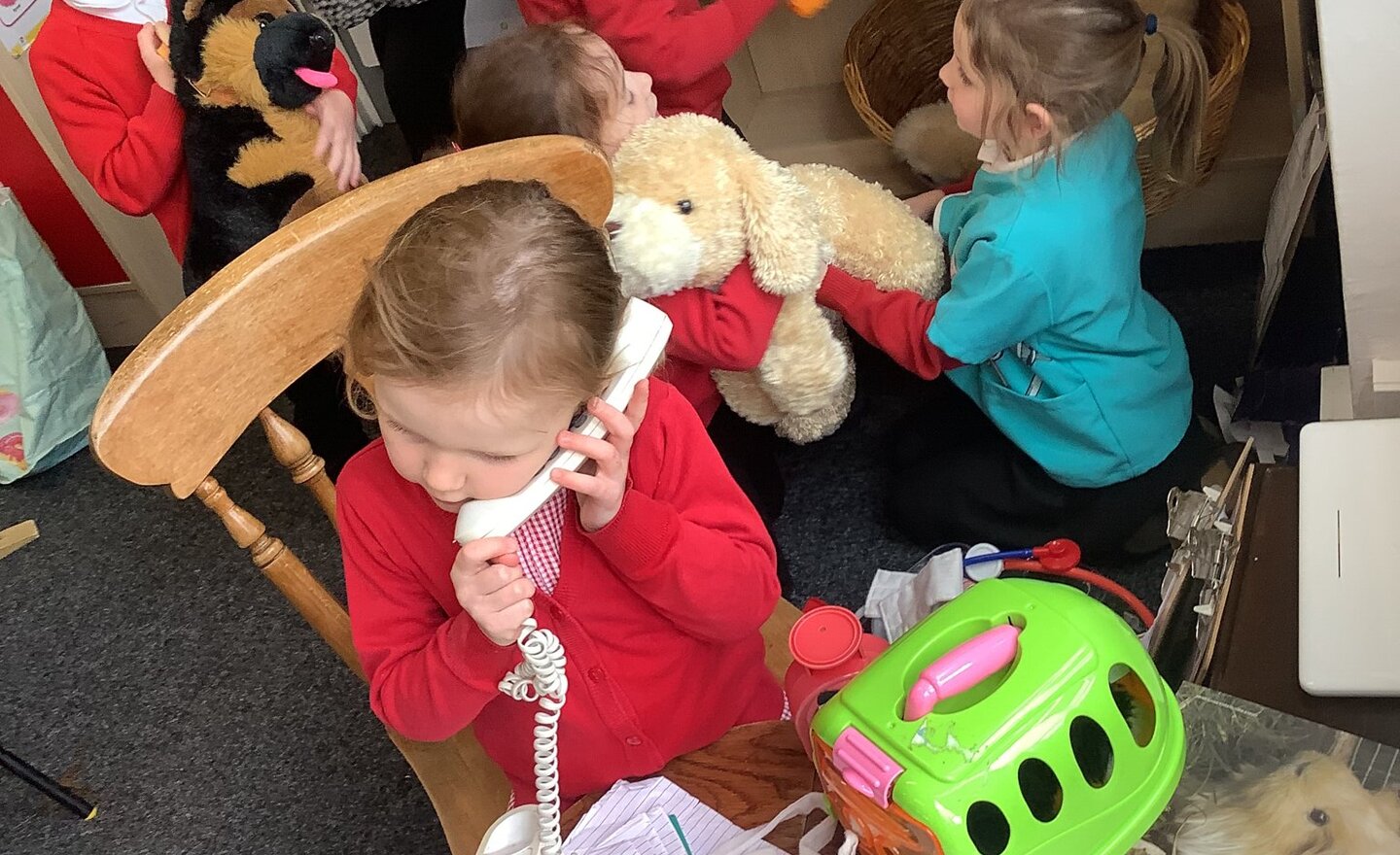 Image of We have been enjoying using our creativity in our vets role play area!