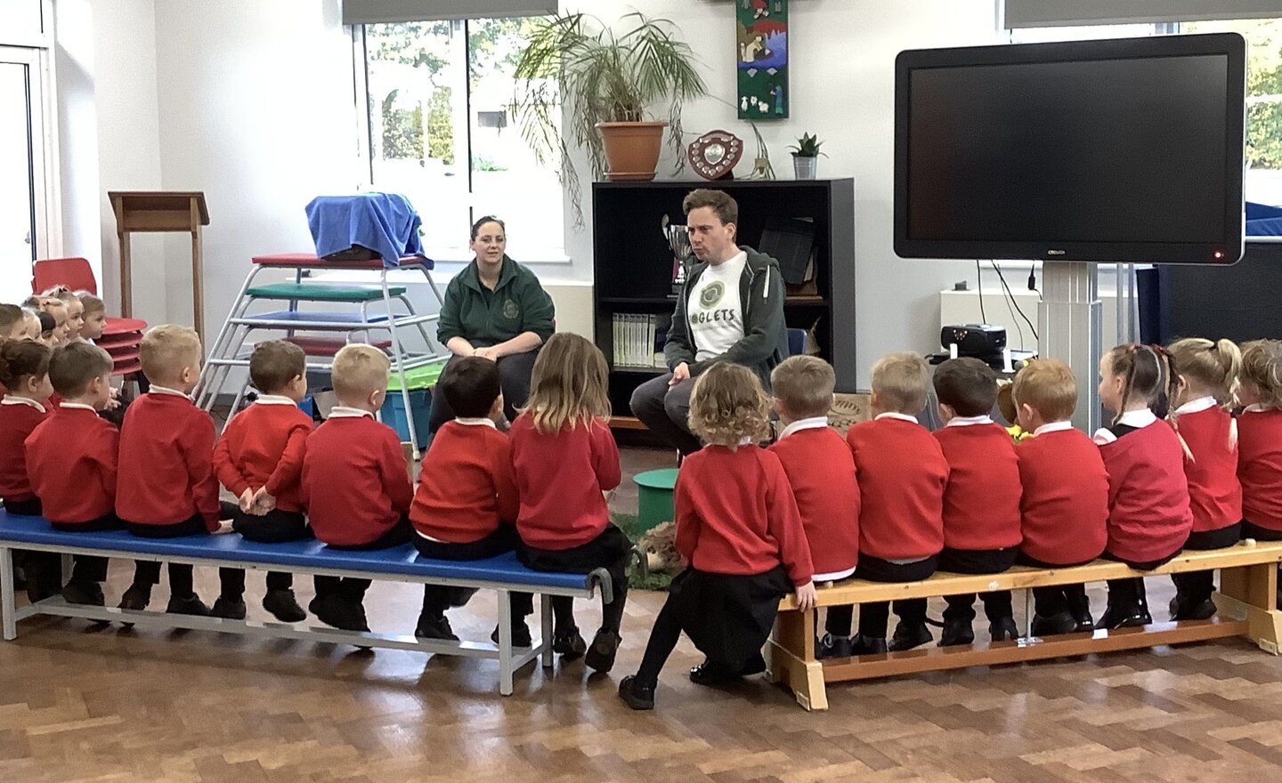 Image of We had a super visit form Hoglets this morning! 