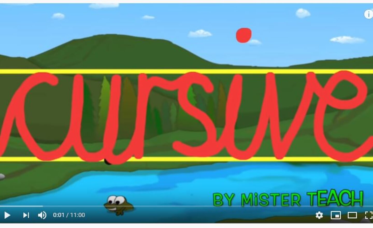 Image of Cursive handwriting video