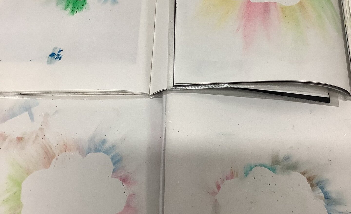 Image of Oil pastel clouds