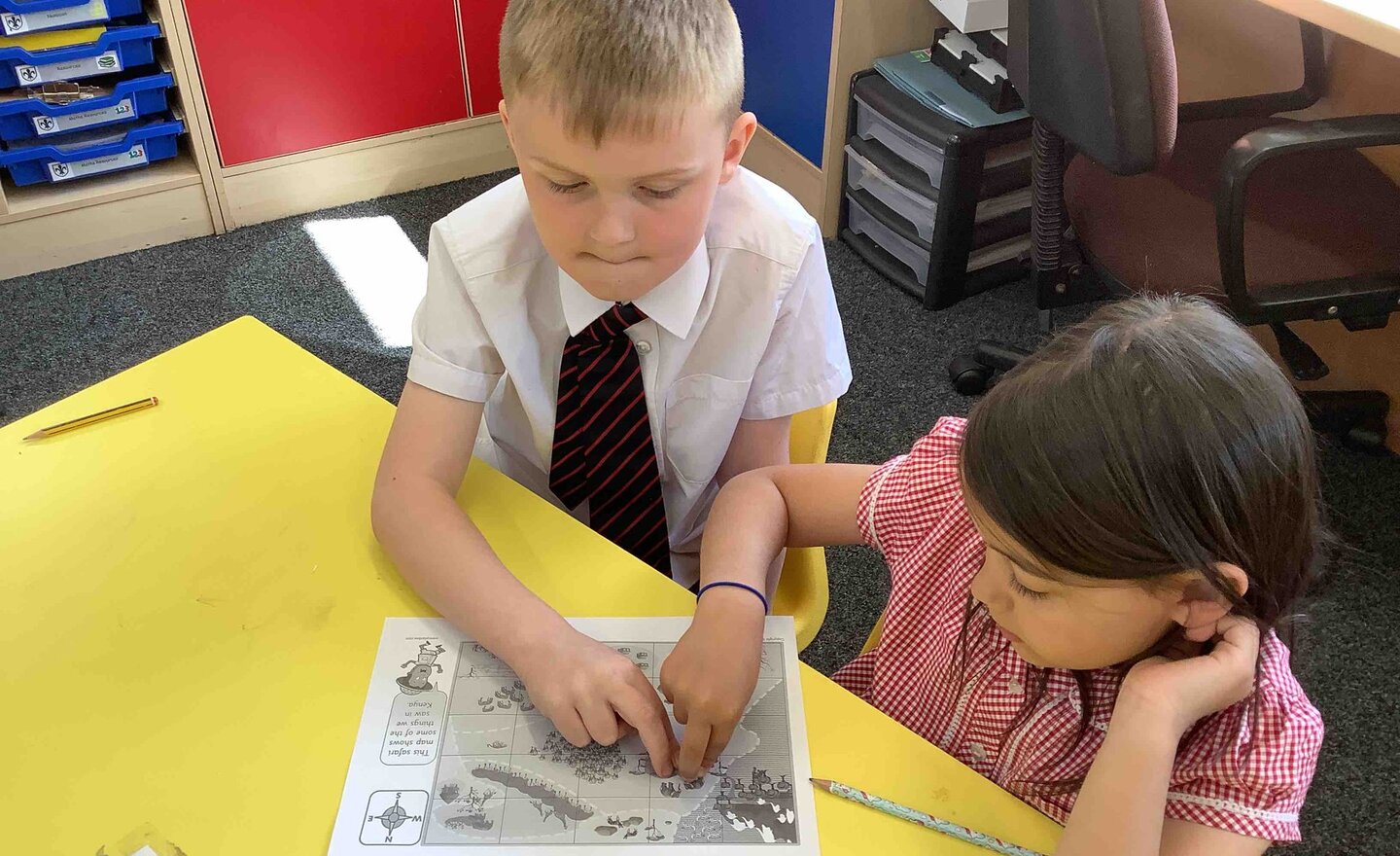 Image of Navigating using a map