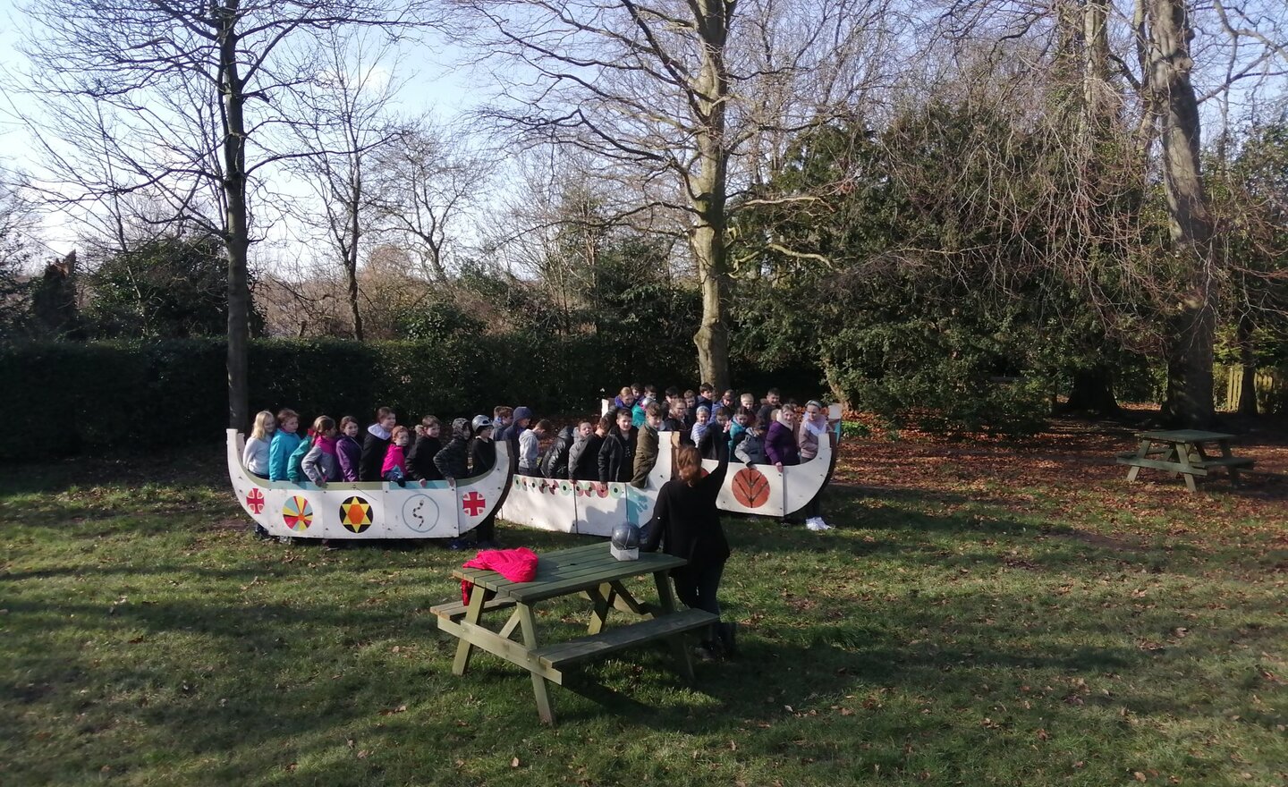 Image of Viking longships 