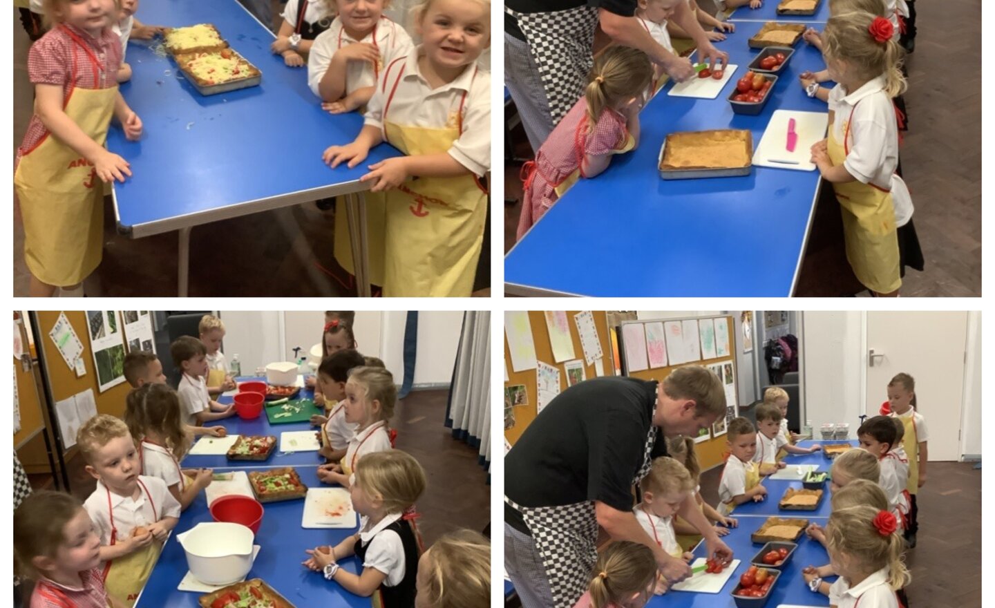 Image of We used home grown ingredients to bake vegetable tart!