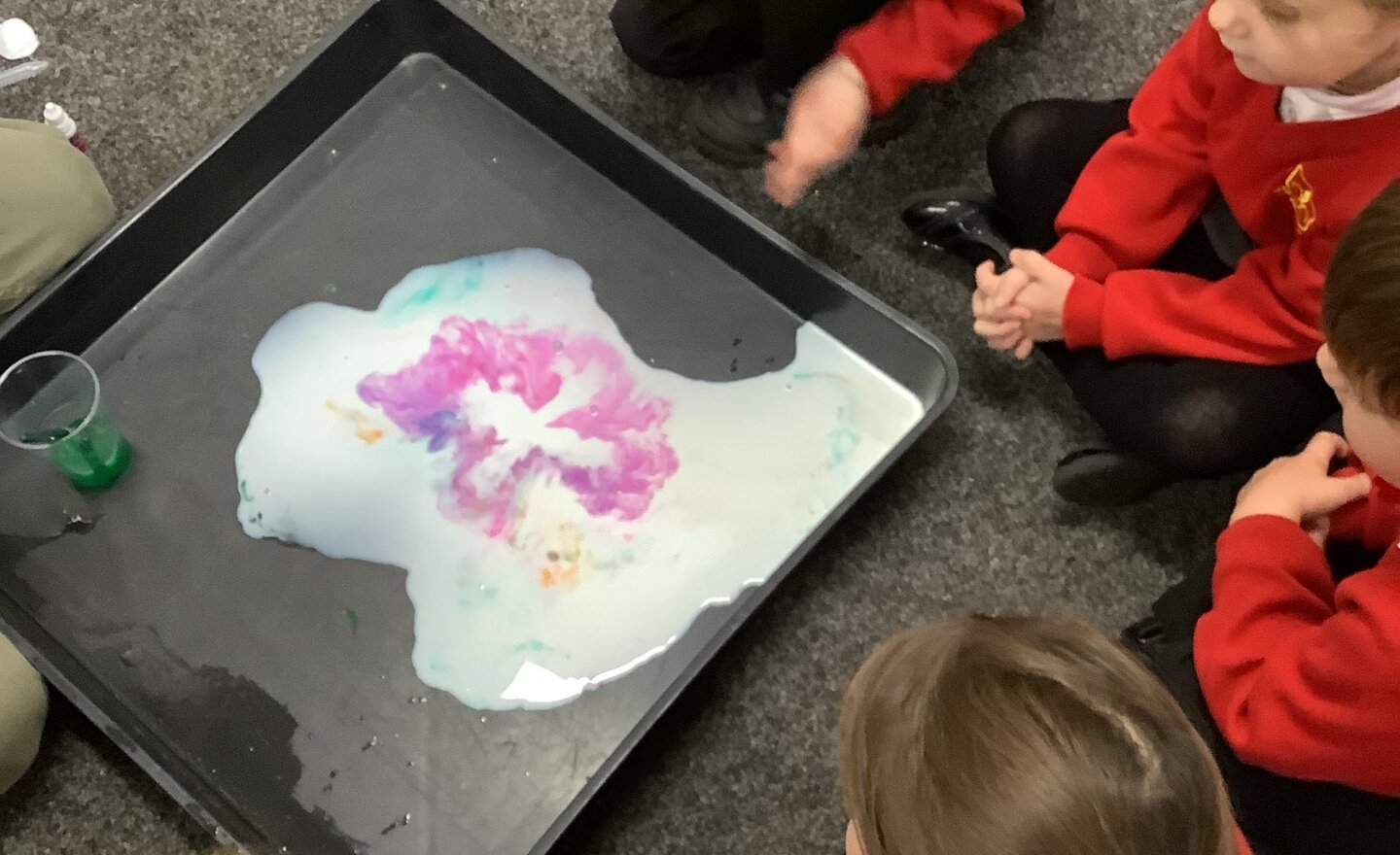 Image of Can we make fireworks using milk and washing up liquid? 