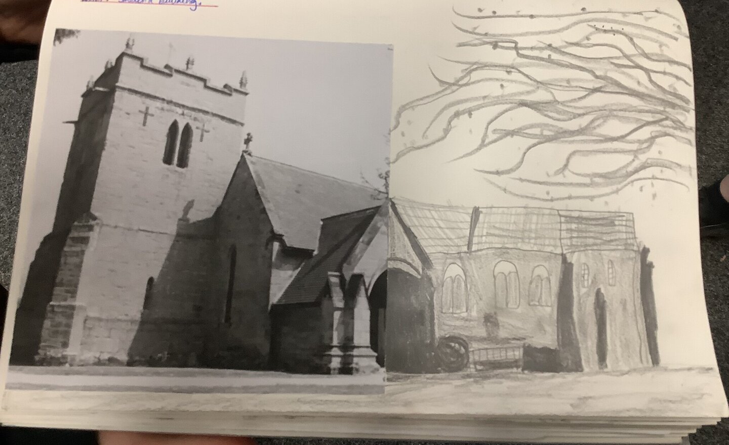 Image of Church Sketching
