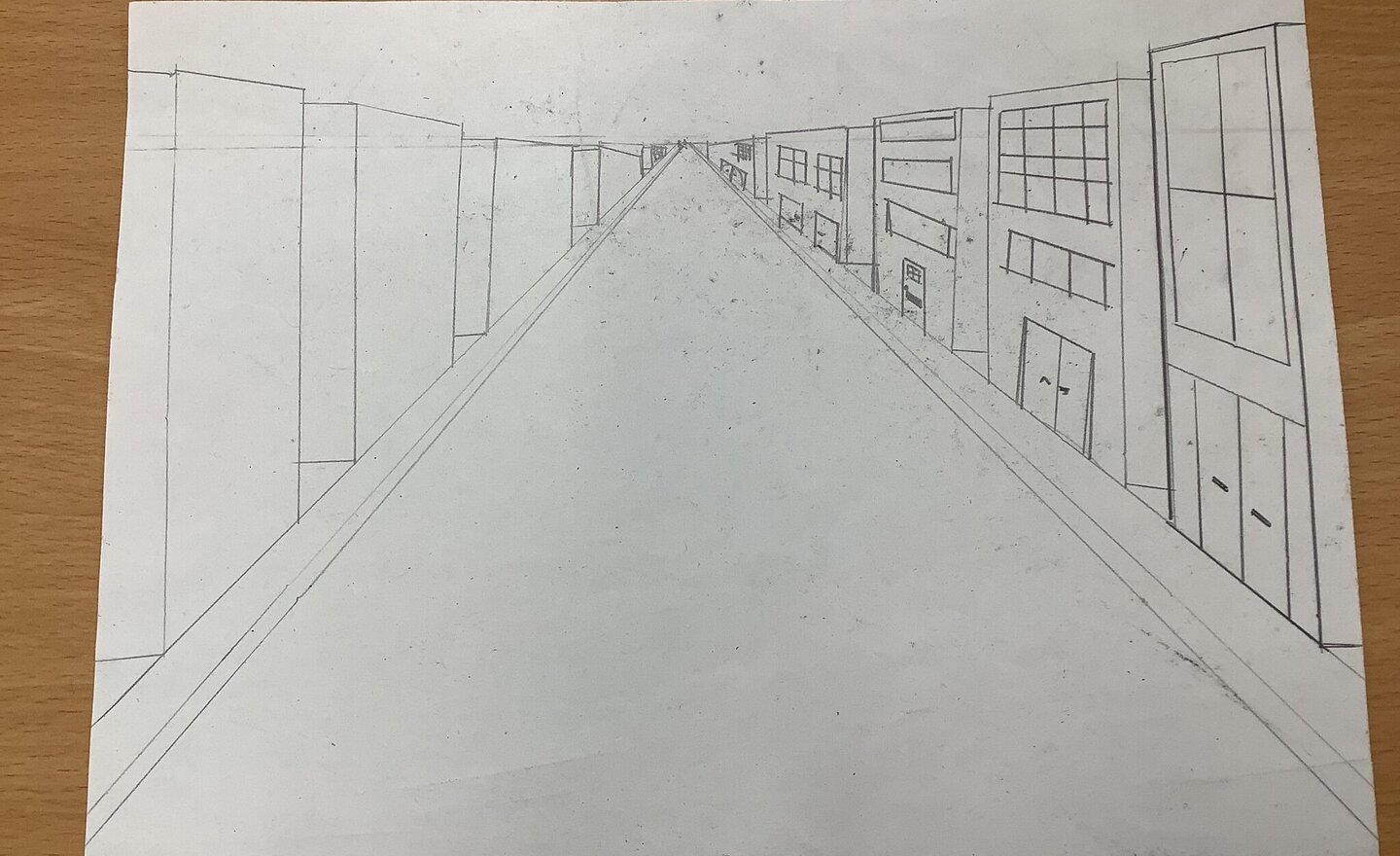 Image of One-point Perspective Drawing