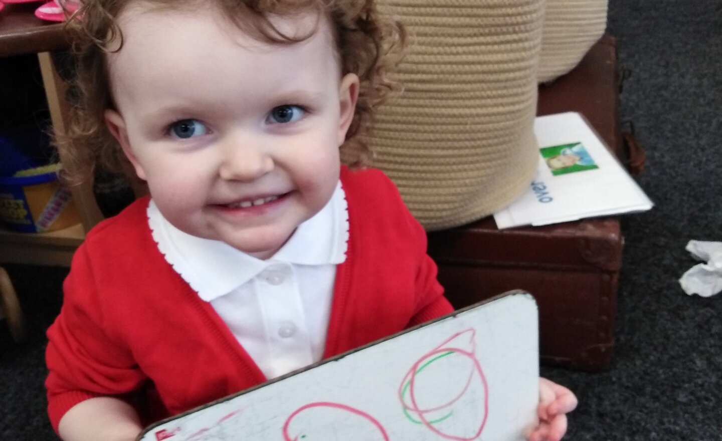 Image of Nursery have been flying like eagles with their mark making!