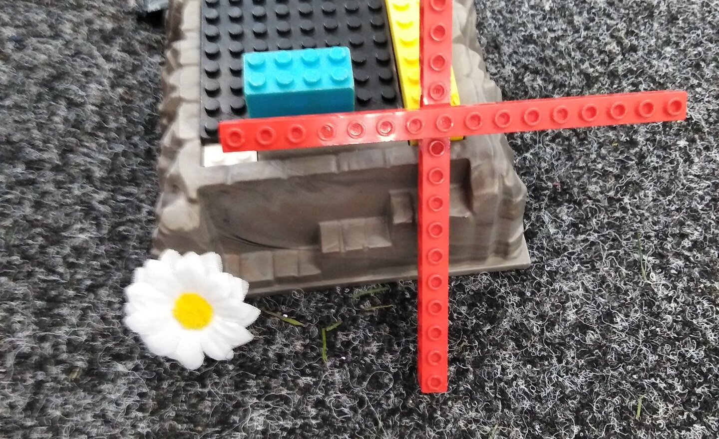 Image of Reception have been exploring the question 'Why do Christians put a cross in an Easter Garden?'