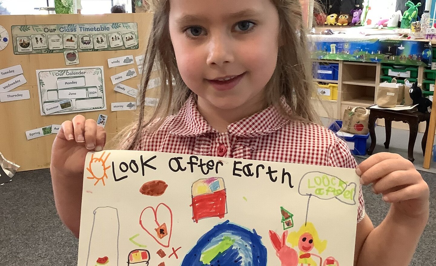 Image of We created posters to encourage everyone to be responsible for our World!