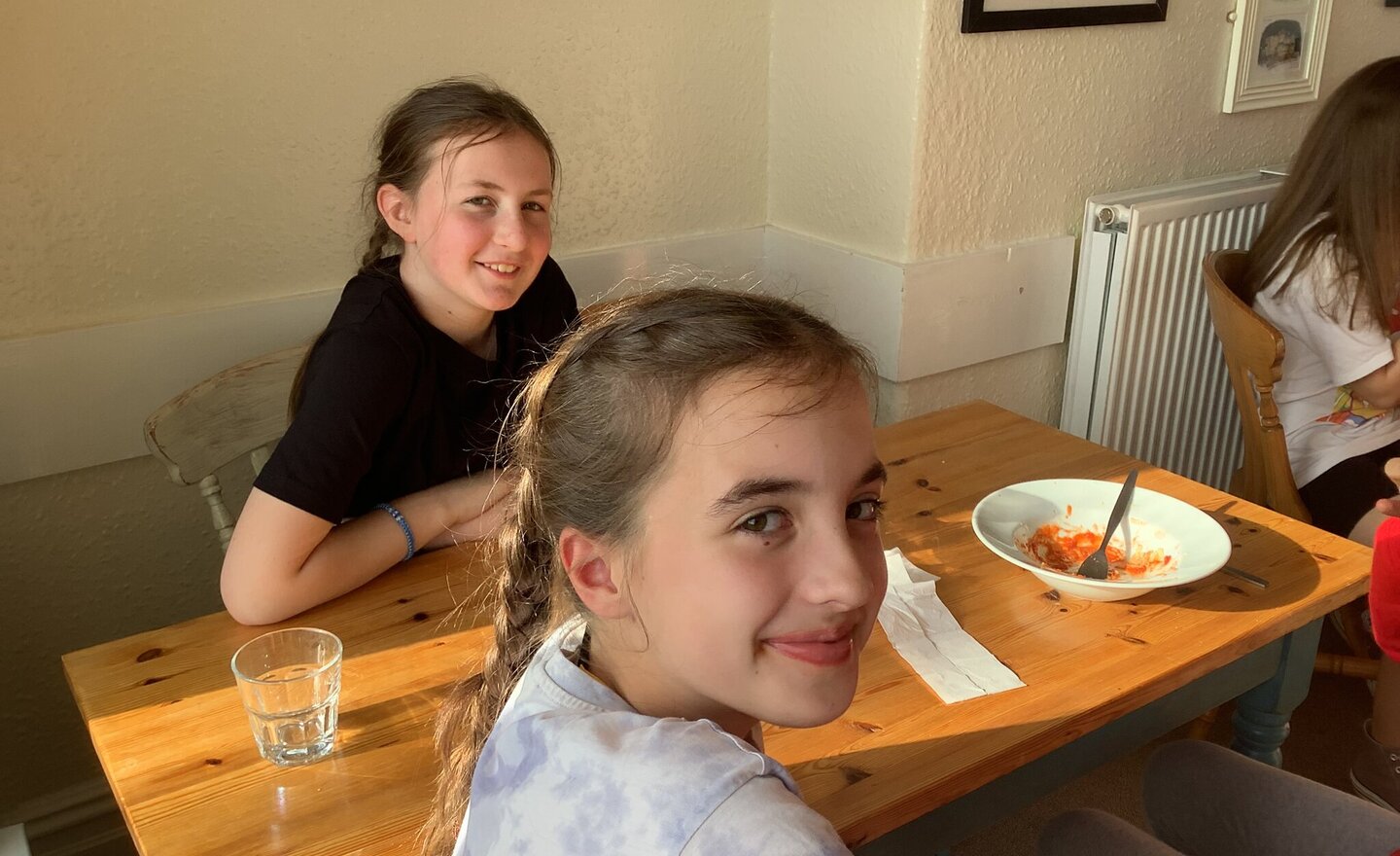 Image of Enjoying our dinner