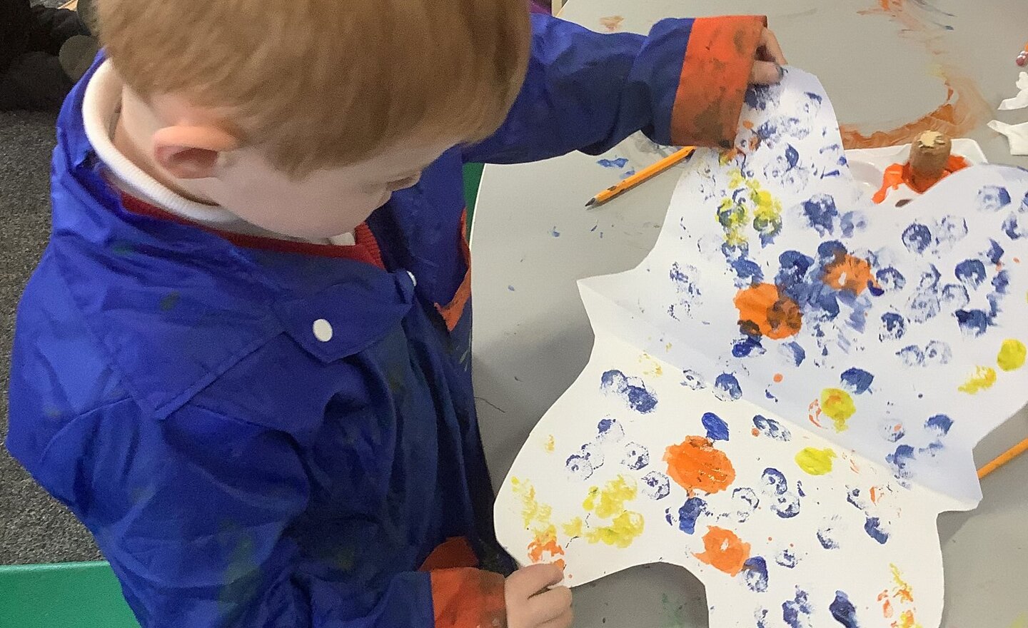 Image of Creating symmetrical butterflies!