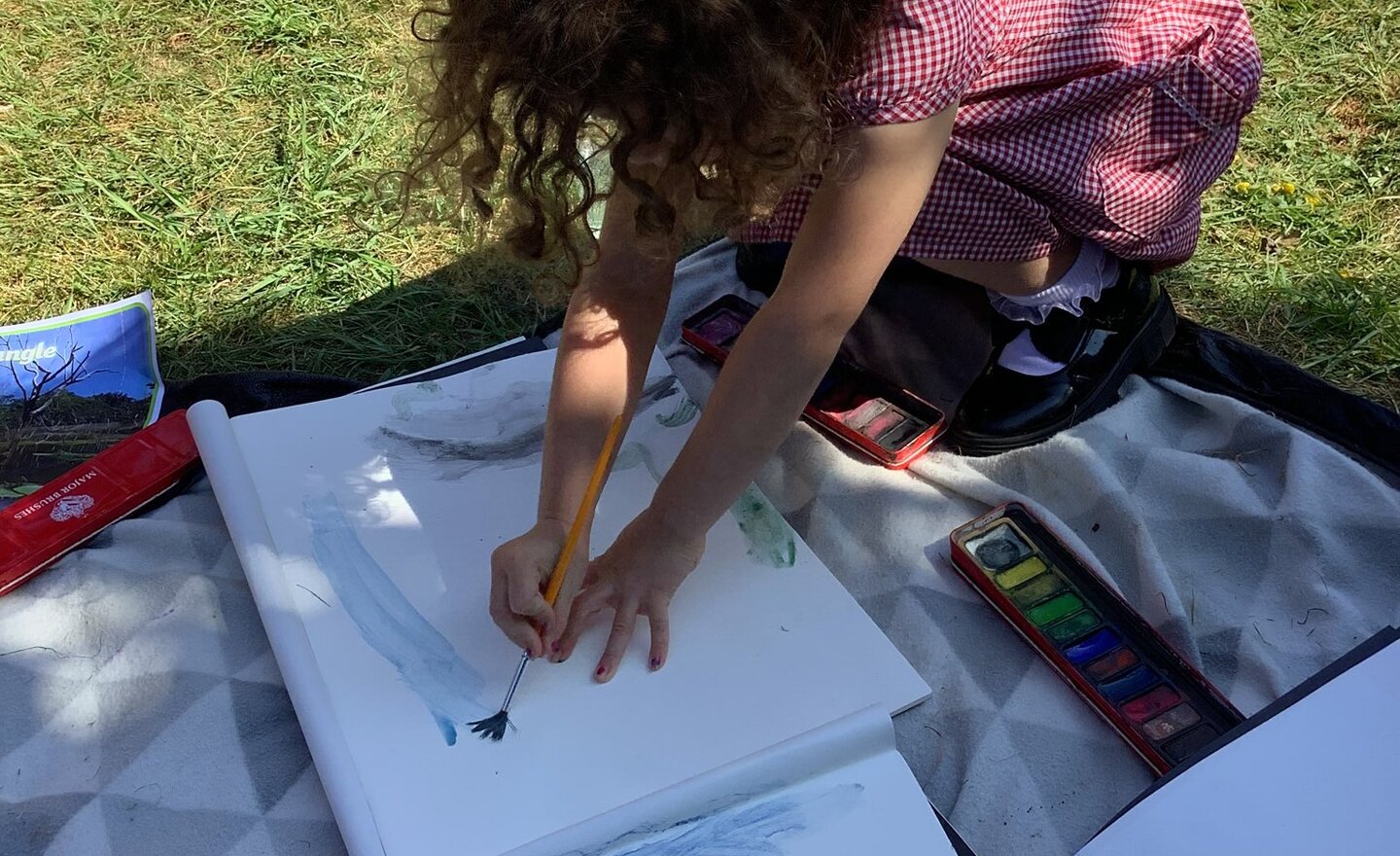 Image of Painting jungles in the sunshine.