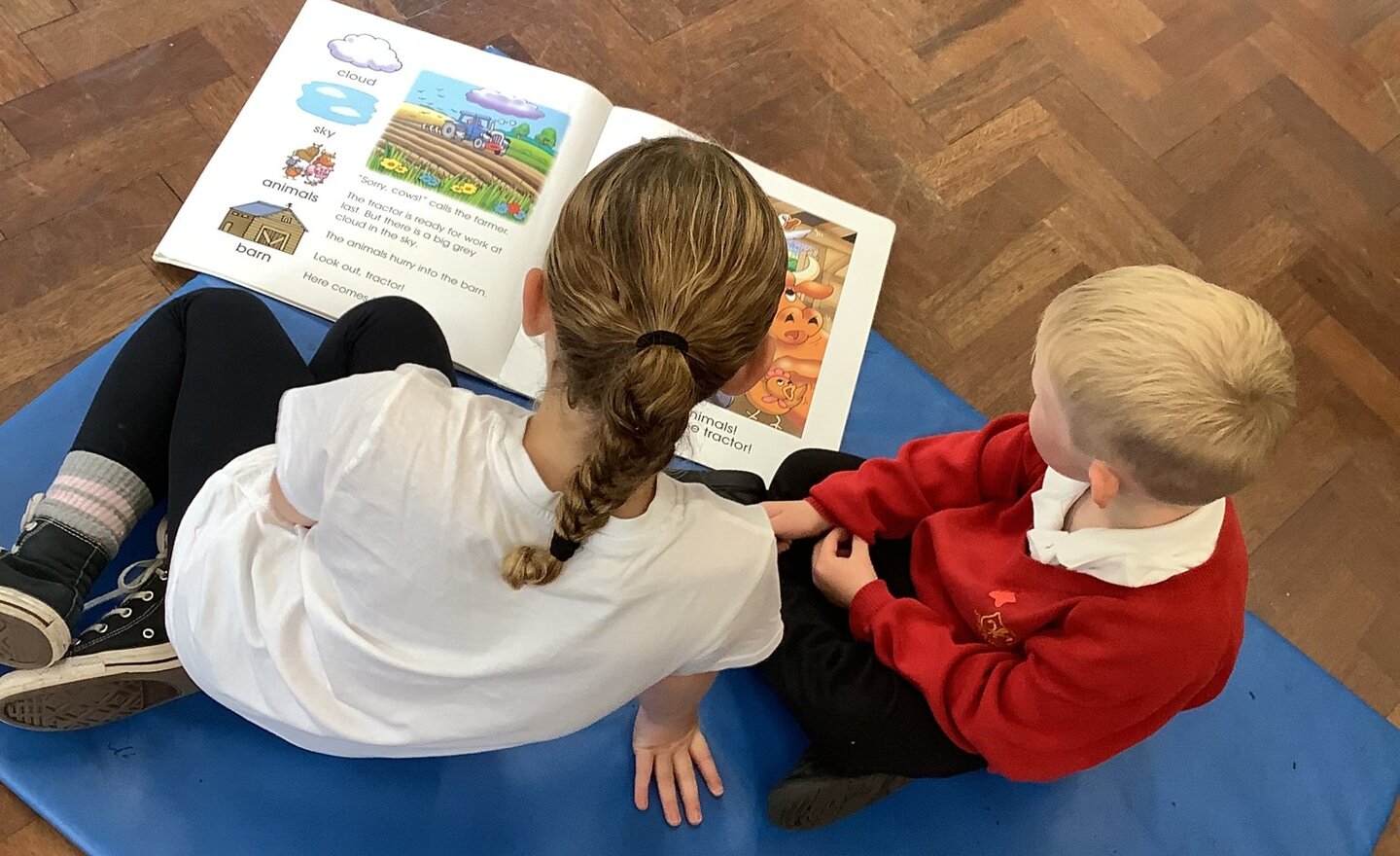 Image of Shared reading today!