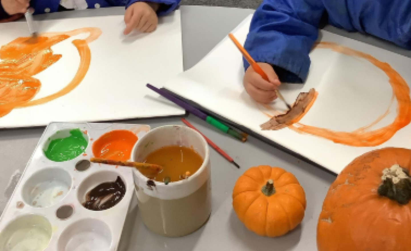 Image of We painted a pumpkin!