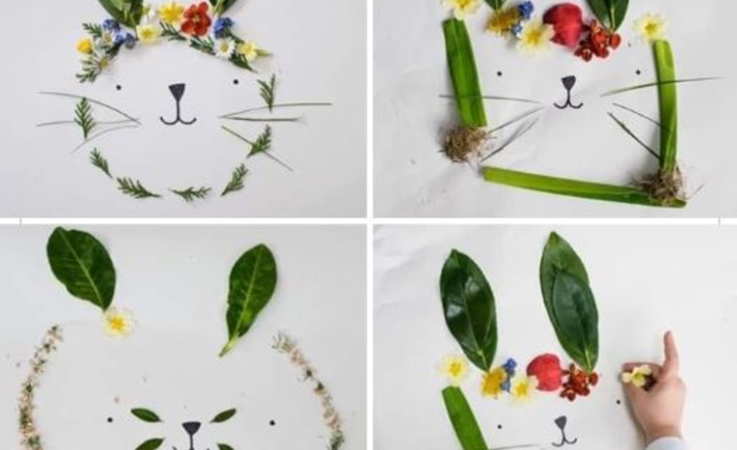 Image of Create Easter bunnies with natural materials!