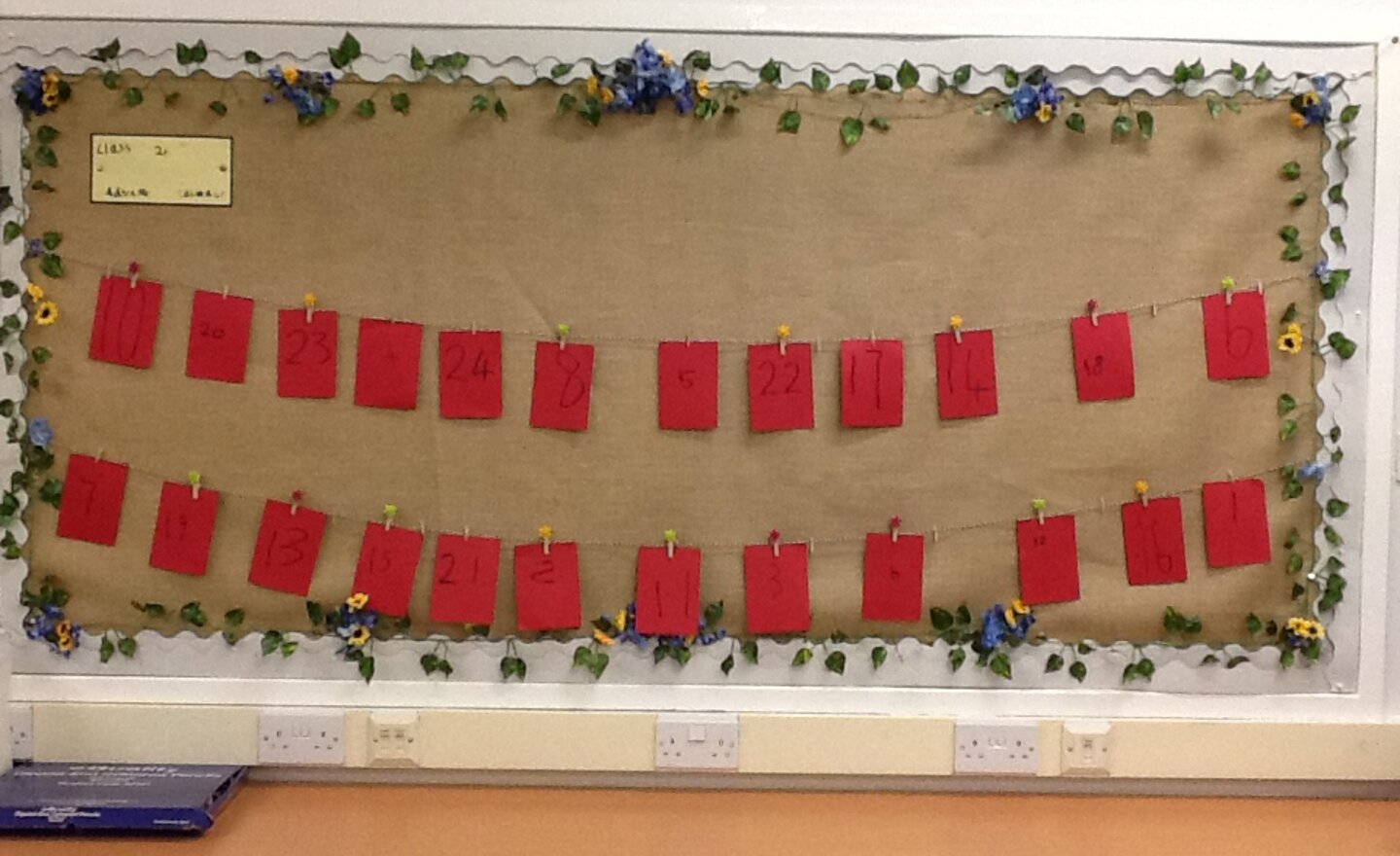 Image of Class 2's advent calendar