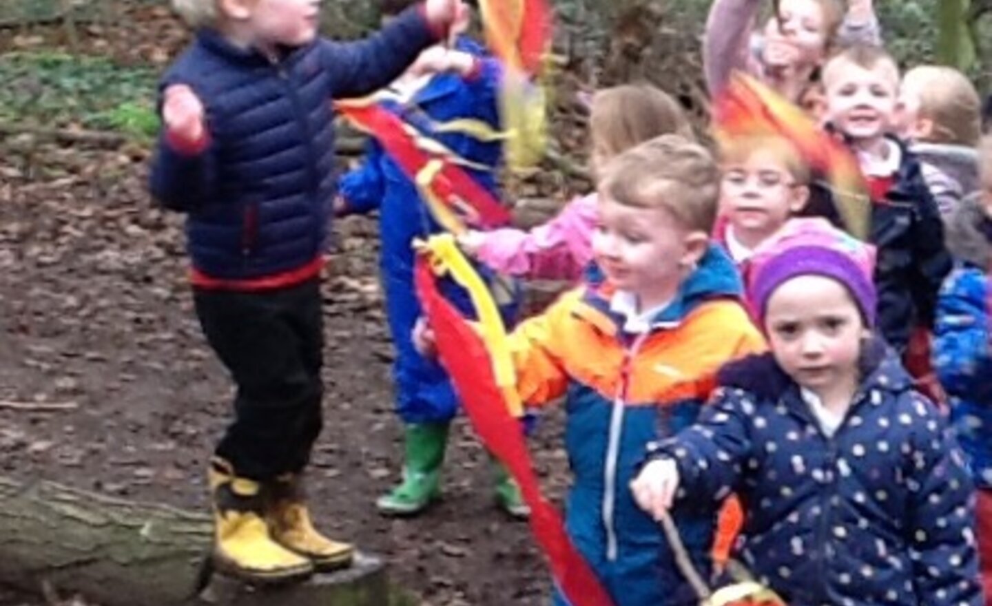 Image of Creating dancing sticks for Chinese New Year!