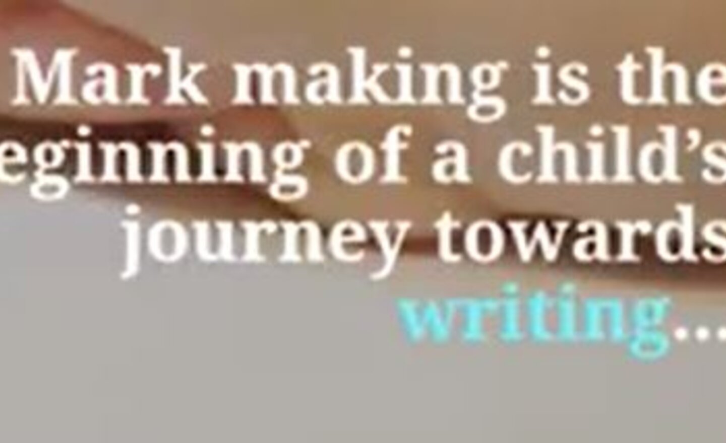 Image of Nursery mark making ideas!