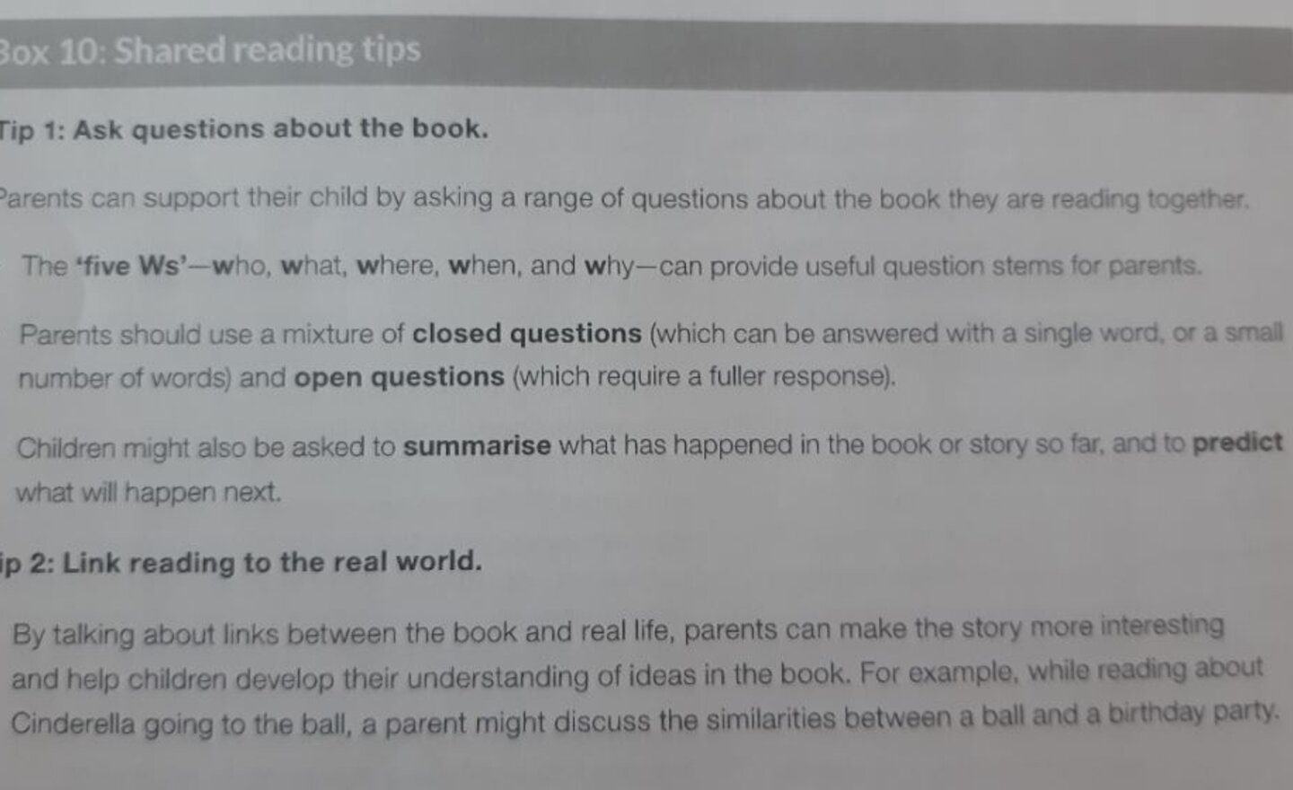 Image of Supporting reading at home!