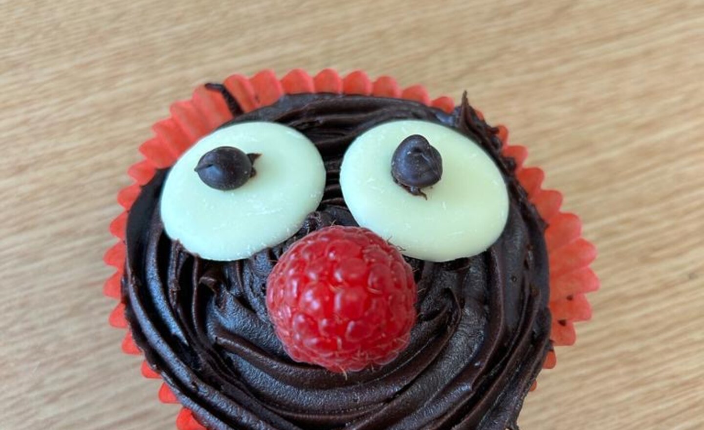 Image of Red Nose Day cake making