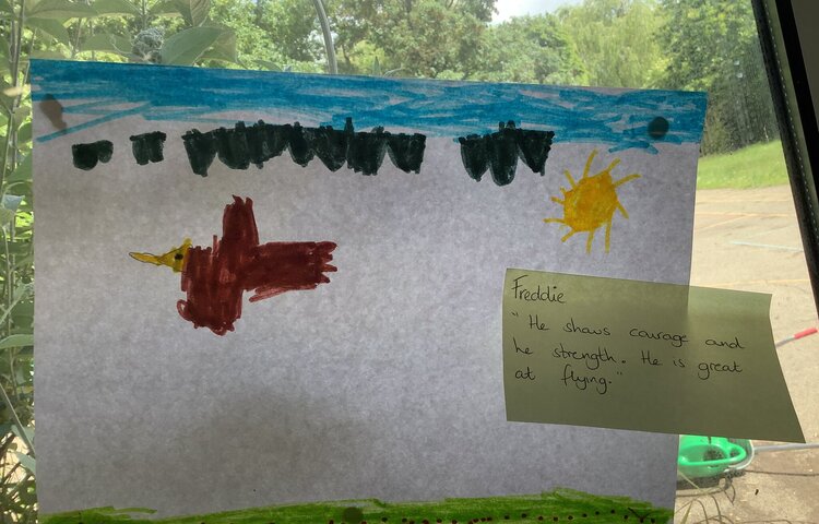 Image of Flying like eagles in class one!