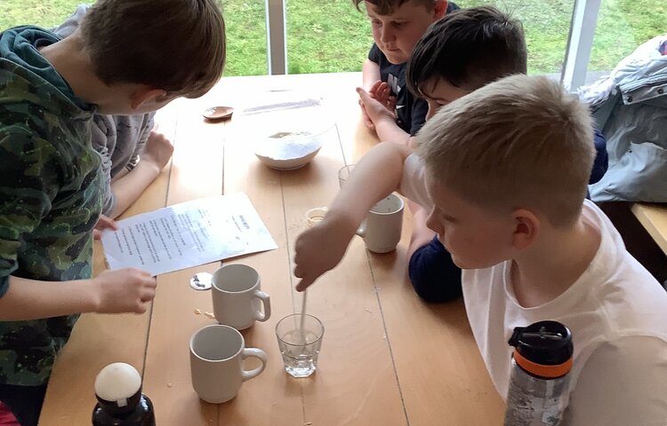 Image of Having a great time making Viking bread