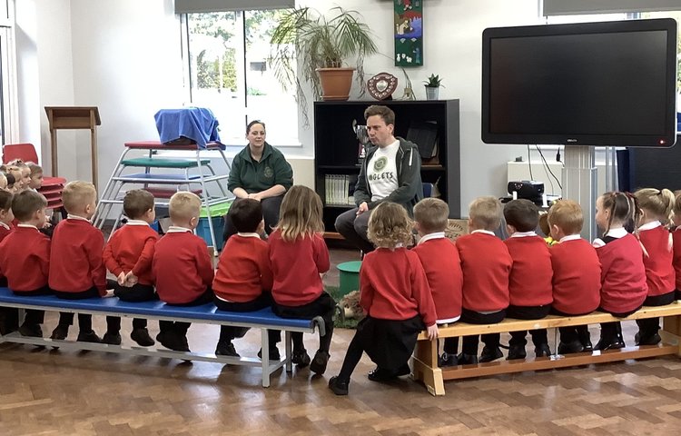 Image of We had a super visit form Hoglets this morning! 