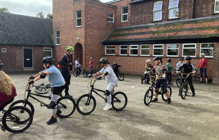 Image of BMX practice