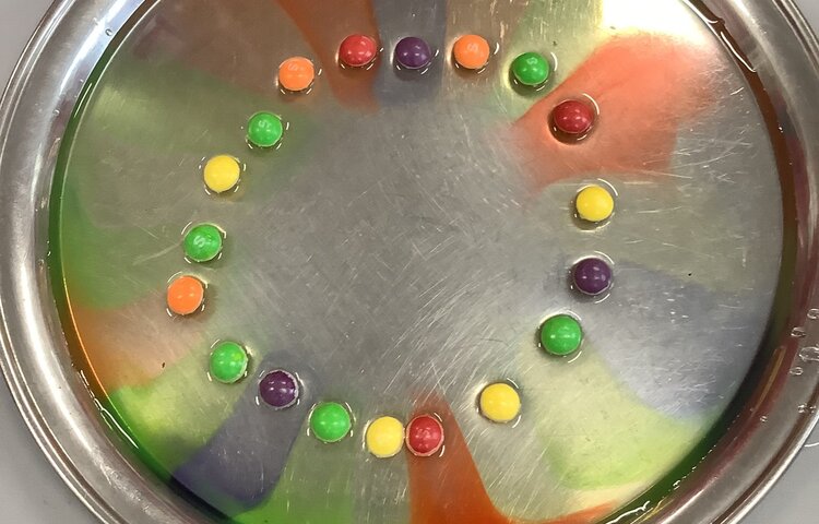 Image of Can skittles make a rainbow?