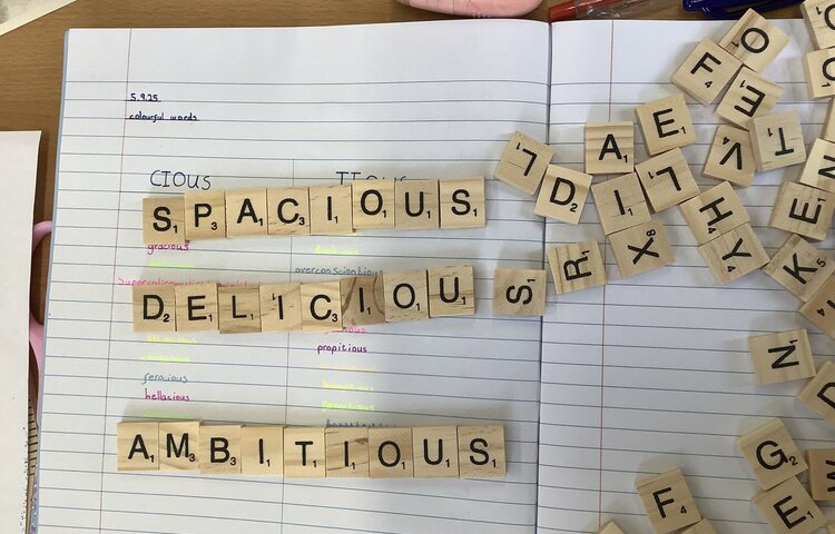 Image of Class 4 Spelling- ‘Shus’ ending